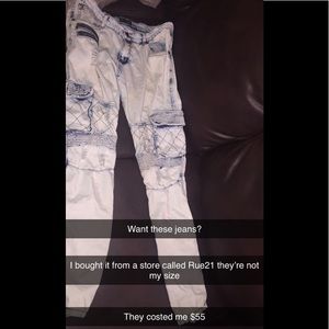 Ripped skinny jeans (Rue21)